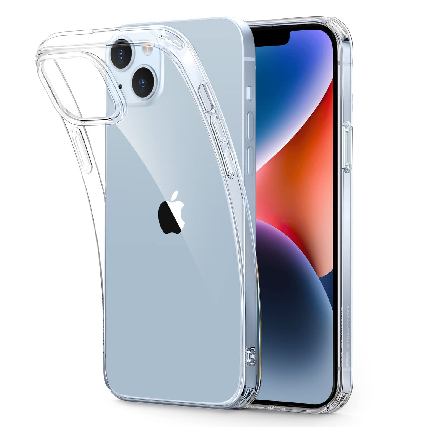 iPhone 14 Clear White Phone Cover