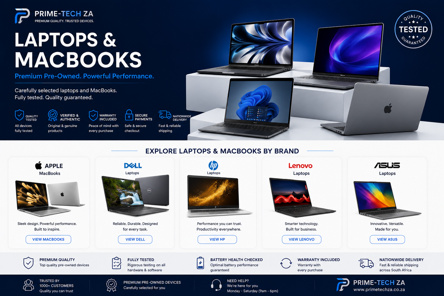 Laptops and MacBooks