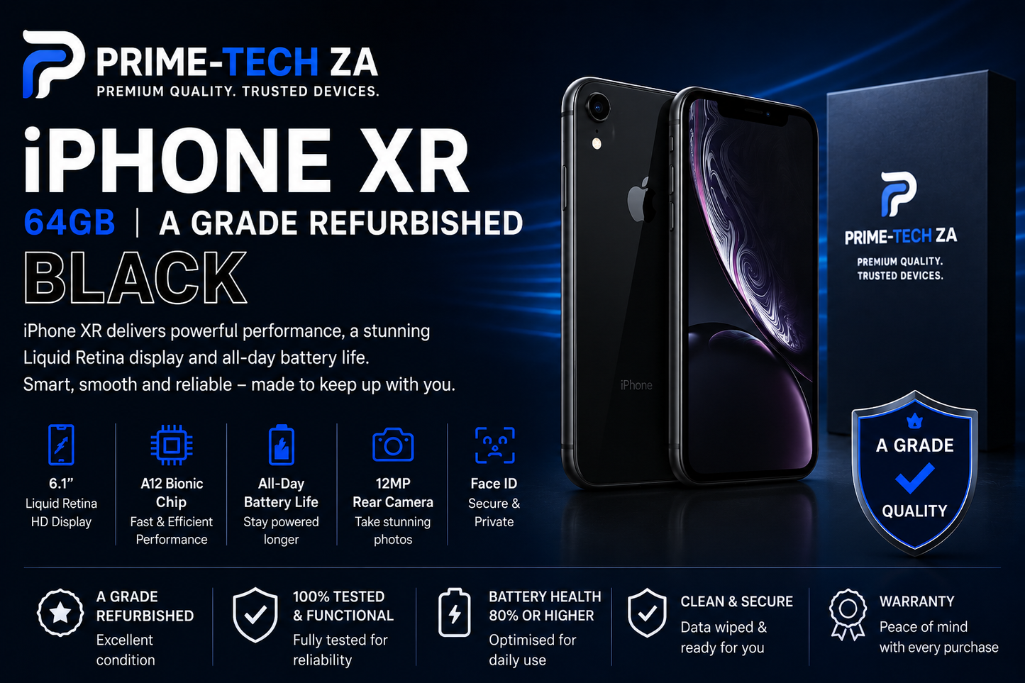 iPhone XR 64GB A-Grade Refurbished
