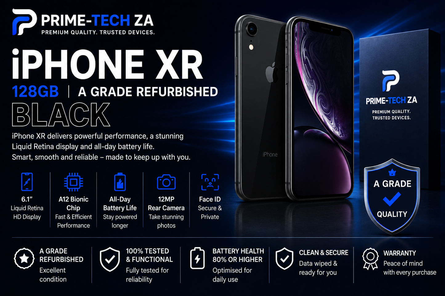 iPhone XR 128GB A-Grade Refurbished